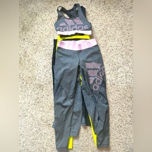 Nike, under armor leggings